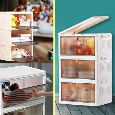 Caixa de arrumação com tampa - pronta em 2 minutos, sem ferramentas | ORGABOX